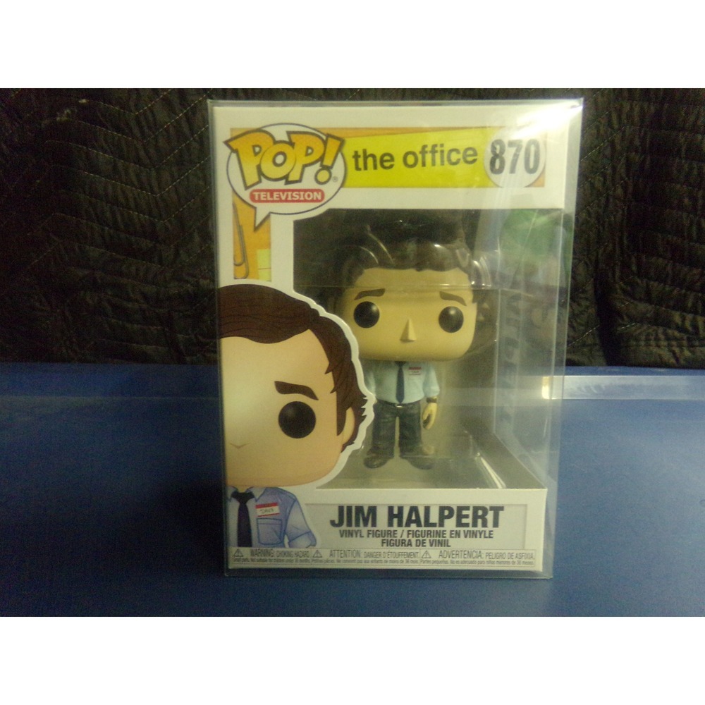 Funko Pop The Office Jim Halpert 870 Vinyl‎ Figure with Protector Case